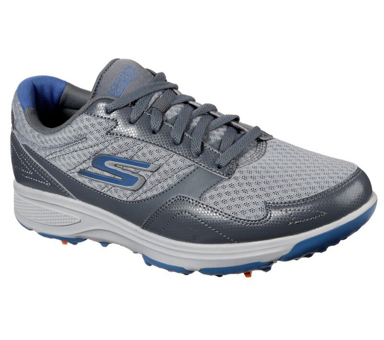 Skechers Herr Grå/Blå Sneakers - Go Golf Torque - Sport Rf - Sverige (JXDQK-1723)
